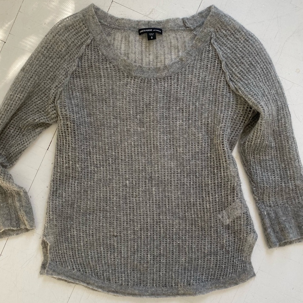 James Perse cashmere shirt size 0